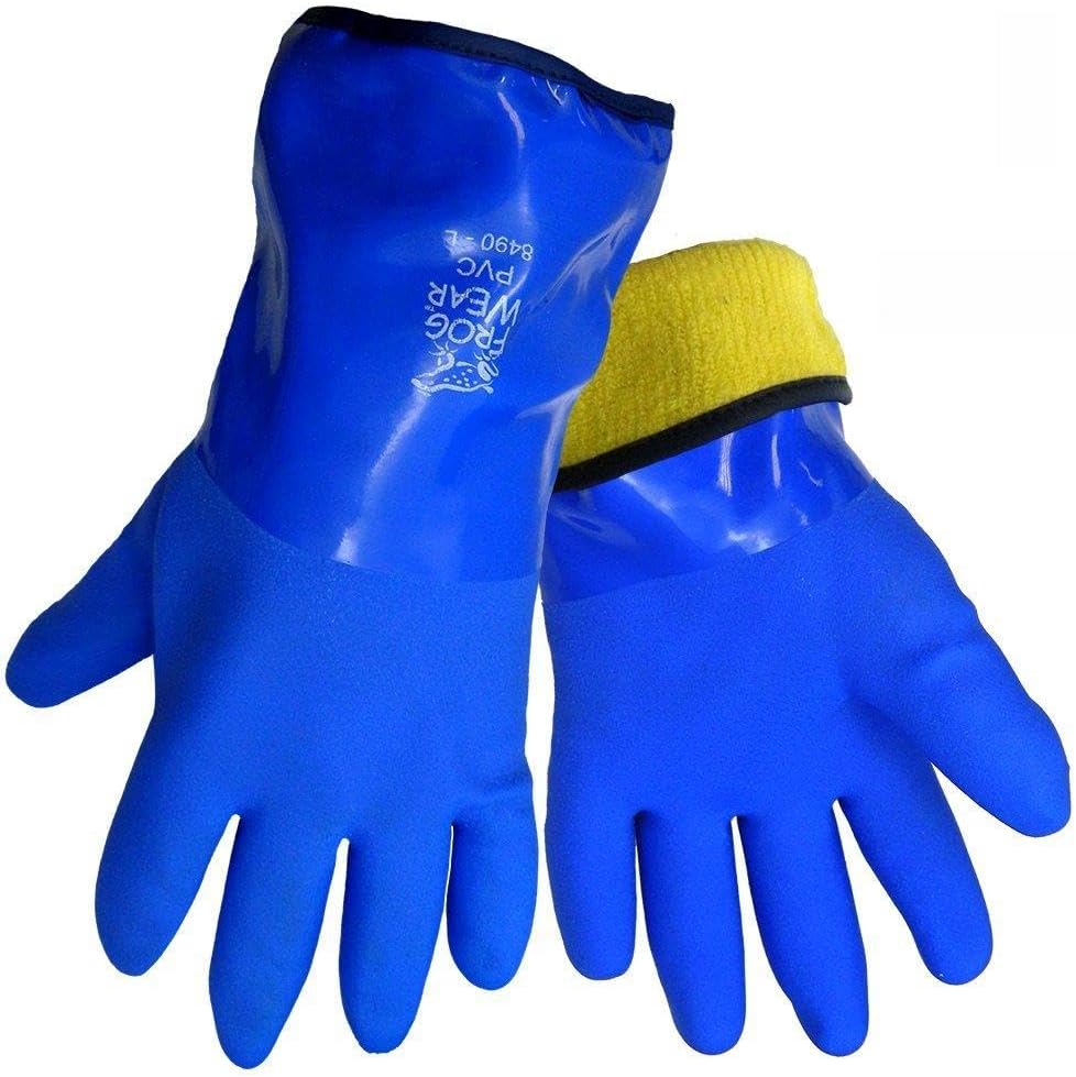 FrogWear 8490 Insulated & Waterproof Blue Tripple Dipped Work Gloves