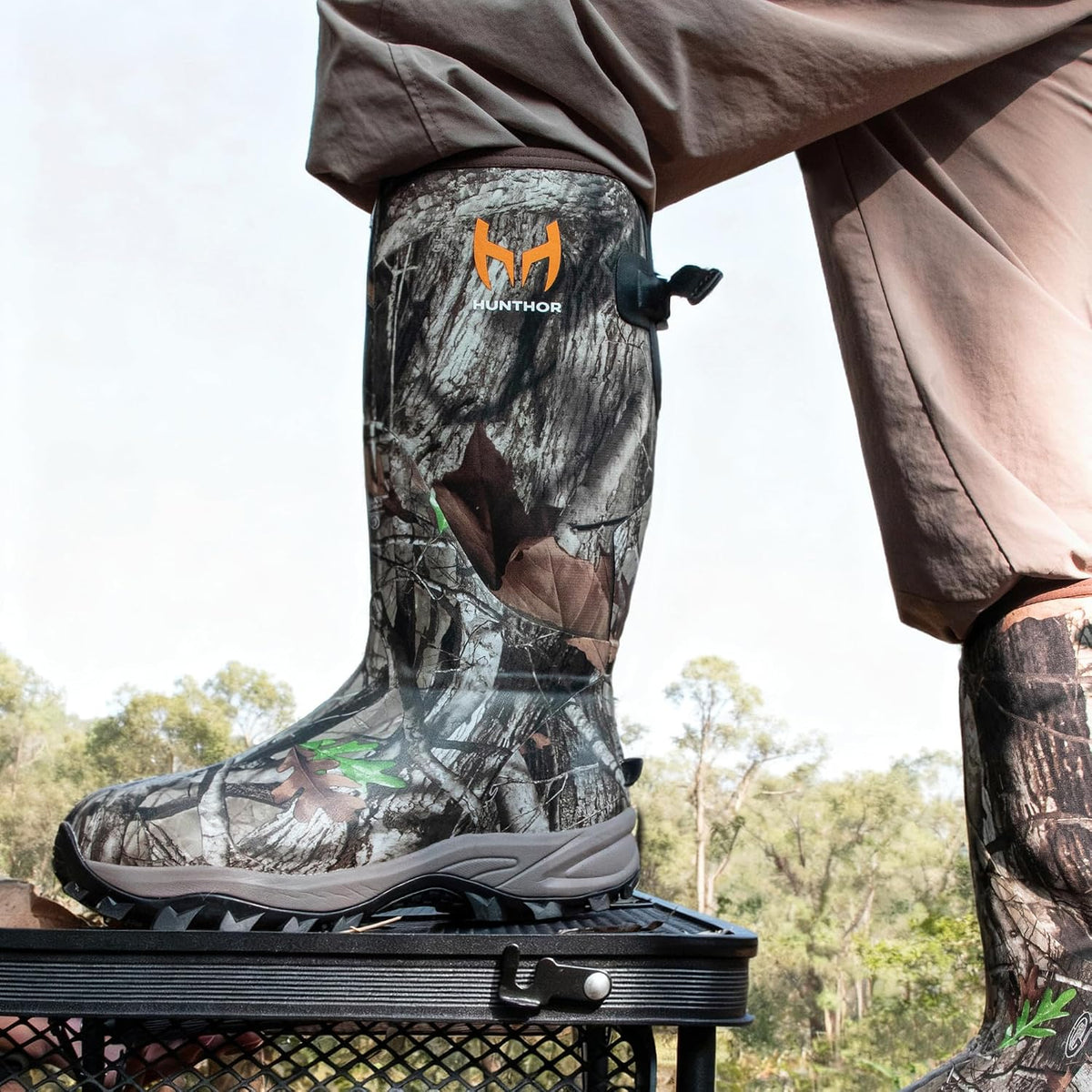 Hunthor Hunting Boots for Men, Waterproof Xerogel Insulated, Rubber Boots