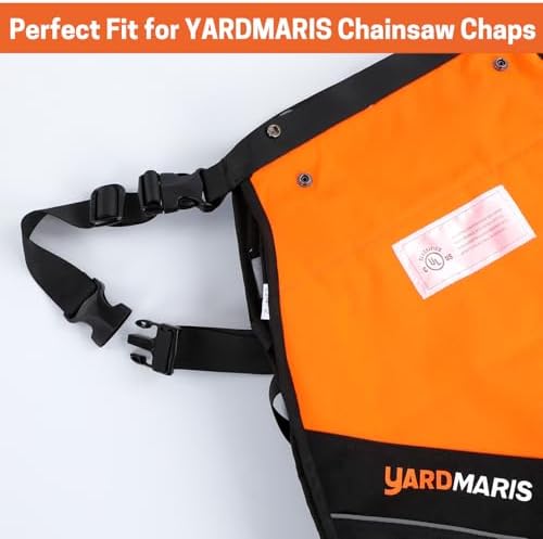 Chainsaw Chaps Class C & Waist Extender, 8 Layers Chainsaw Pants Safety Apron, Adjustable Webbing Belt Extender for Brand Chainsaw Chaps