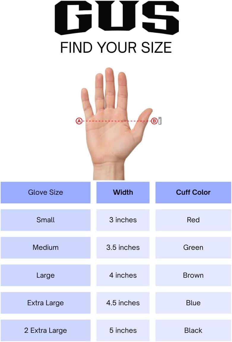 GUS 12 Pair Men's Goatskin Work Gloves, A Grade Durable Leather Work Gloves, Guantes de Trabajo Para Hombre