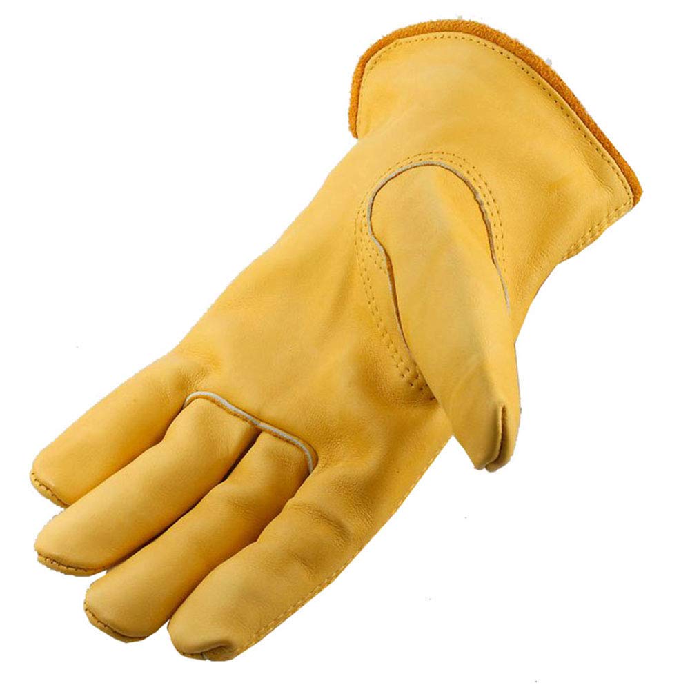 Galeton 25001PR-XL, Rough Rider Premium Leather Driver Gloves With Elastic Back, X-Large, Gold (Pack of 1)