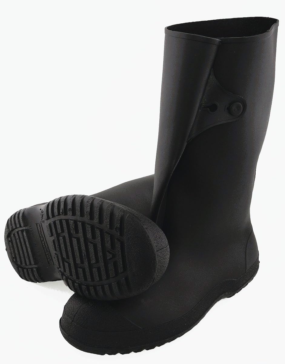 Tingley Workbrutes 35141 Waterproof PVC 14-Inch Height Overshoe, Extra-Large, Black