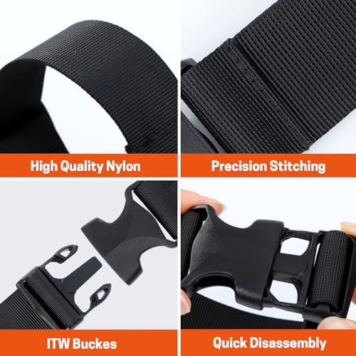 Chainsaw Chaps Class C & Waist Extender, 8 Layers Chainsaw Pants Safety Apron, Adjustable Webbing Belt Extender for Brand Chainsaw Chaps
