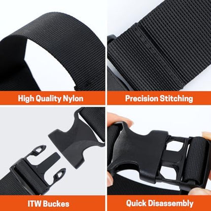 Chainsaw Chaps Class C & Waist Extender, 8 Layers Chainsaw Pants Safety Apron, Adjustable Webbing Belt Extender for Brand Chainsaw Chaps