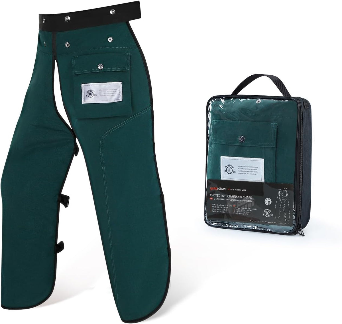 Chainsaw Chaps, 8-Layer Chainsaw Apron Chainsaw Safety Pants for Men & Women Chainsaw Accessories for Forest Worker