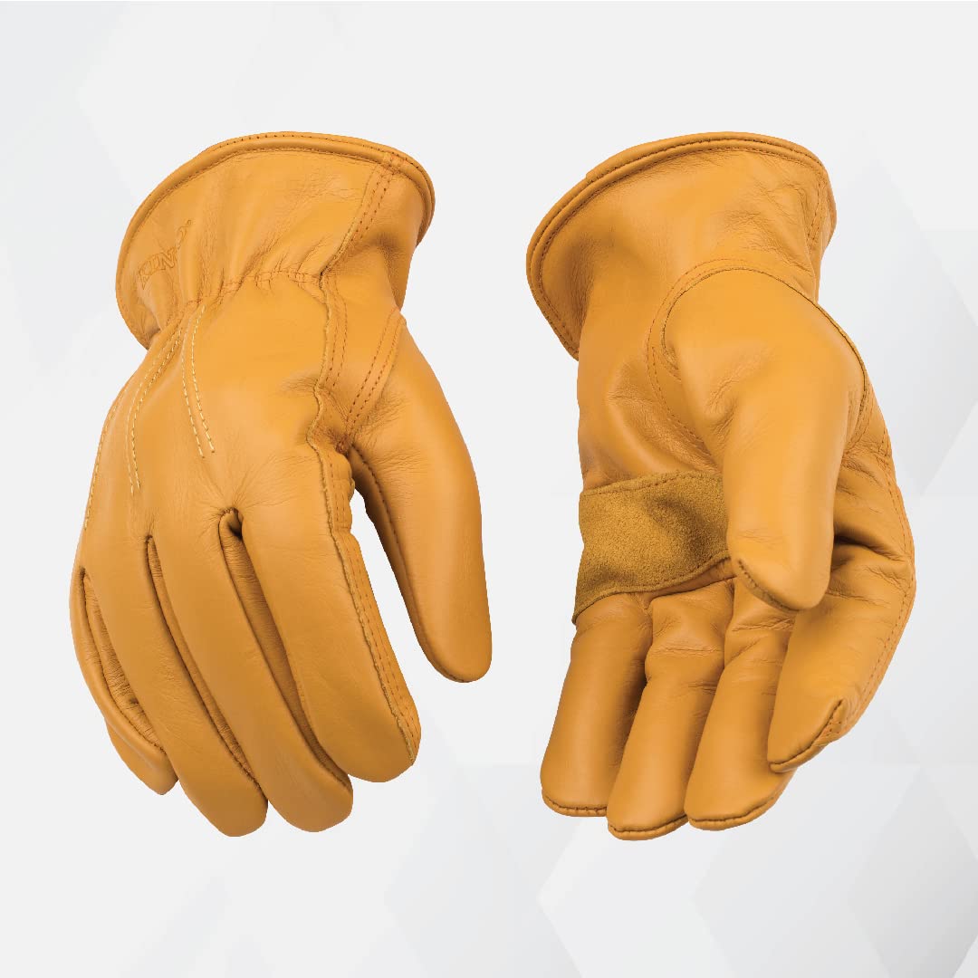 Kinco Gloves198HK Heat Keep Lined, Grain Cowhide Leather Drivers Glove L