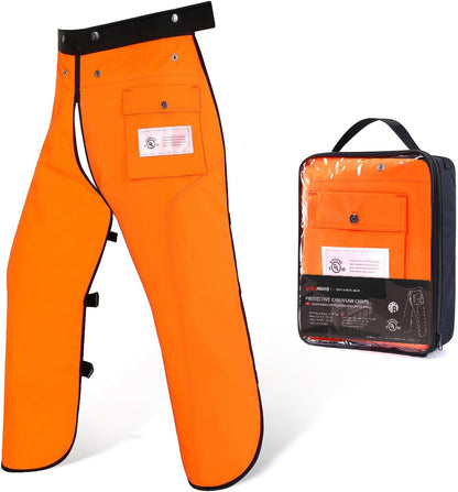 Chainsaw Chaps, 8-Layer Chainsaw Apron Chainsaw Safety Pants for Men & Women Chainsaw Accessories for Forest Worker