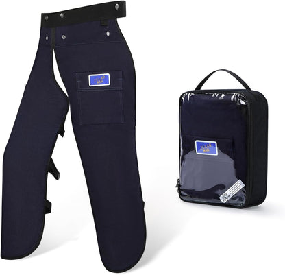 Chainsaw Chaps,Chainsaw Safety Apron,Chainsaw Protection Pants with Adjustable Belt&Pocket,Forestry Protective Gear