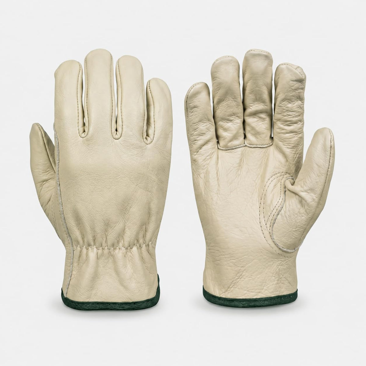 Toledano Industries 12 Pair Large Leather Work Gloves for Men, Heavy Duty