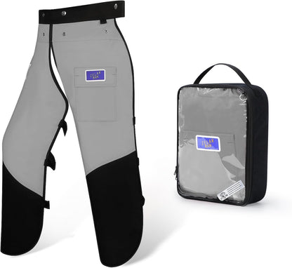 Chainsaw Chaps,Chainsaw Safety Apron,Chainsaw Protection Pants with Adjustable Belt&Pocket,Forestry Protective Gear