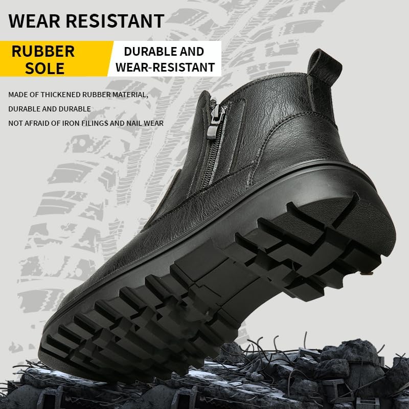 Women's Steel Toe Boots Waterproof Lightweight Construction Safety Shoes