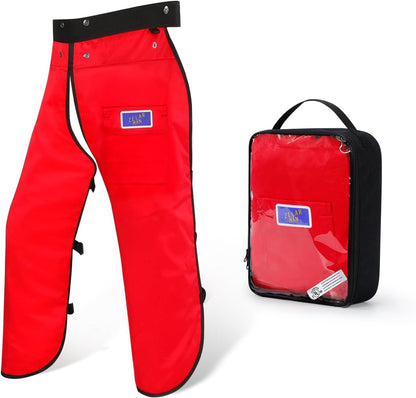 Chainsaw Chaps,Chainsaw Safety Apron,Chainsaw Protection Pants with Adjustable Belt&Pocket,Forestry Protective Gear