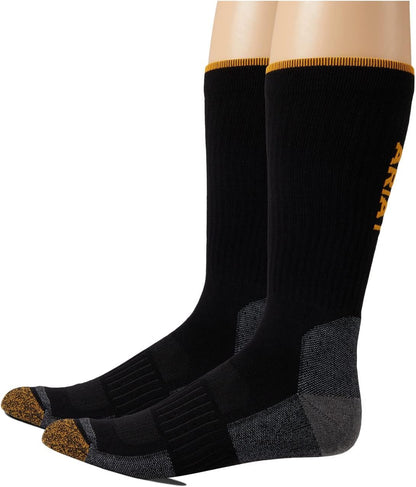 ARIAT Men’s Crew Socks 2-Pack, Premium Quality, Comfortable Fit for All-Day Wear