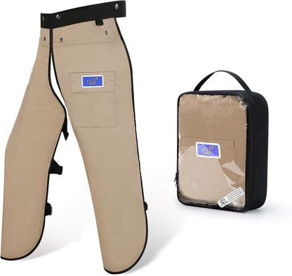 Chainsaw Chaps,Chainsaw Safety Apron,Chainsaw Protection Pants with Adjustable Belt&Pocket,Forestry Protective Gear