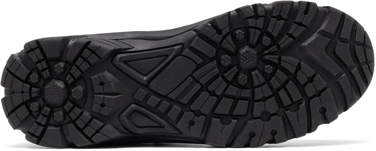 SHULOOK Men's Waterproof Hiking Boots Non-Slip Lightweight Mid Top Ankle Boot Breathable Hiker Trekking Shoes
