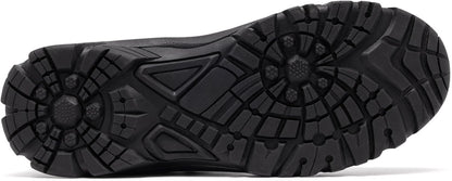 SHULOOK Men's Waterproof Hiking Boots Non-Slip Lightweight Mid Top Ankle Boot Breathable Hiker Trekking Shoes