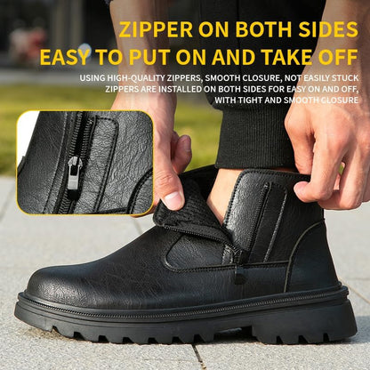Women's Steel Toe Boots Waterproof Lightweight Construction Safety Shoes