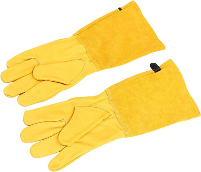 Ejoyous Thorn Proof Gardening Gloves, Leather Long Sleeve 16.54in