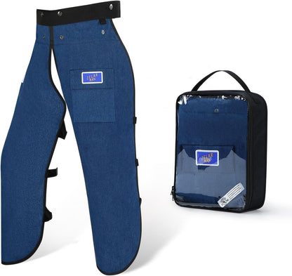 Chainsaw Chaps,Chainsaw Safety Apron,Chainsaw Protection Pants with Adjustable Belt&Pocket,Forestry Protective Gear