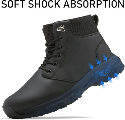 Non Slip Work Boots for Men,Kitchen shoes for Restaurant Food Service,Black