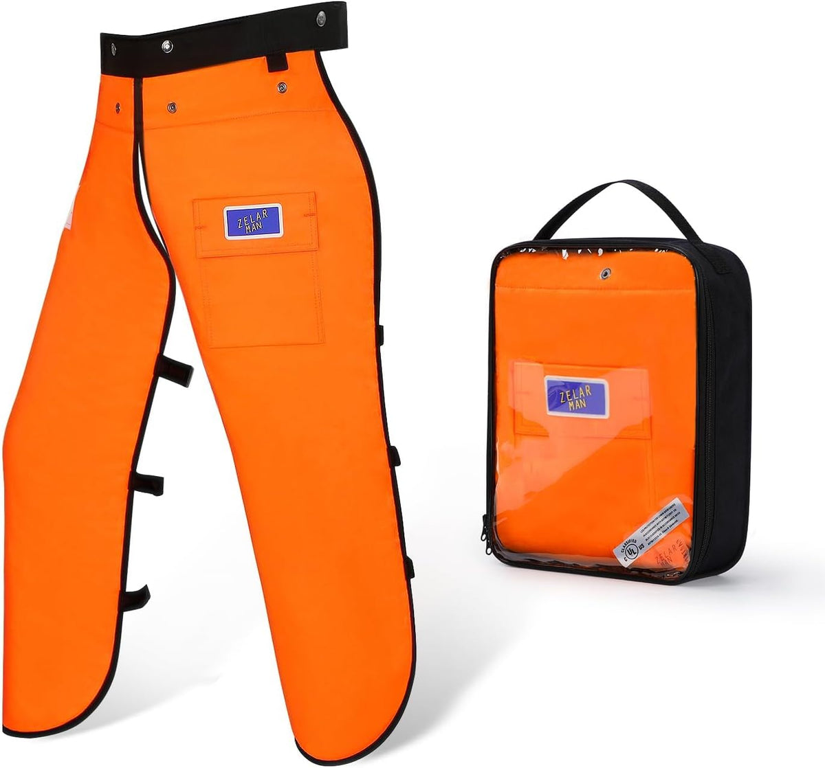 Chainsaw Chaps,Chainsaw Safety Apron,Chainsaw Protection Pants with Adjustable Belt&Pocket,Forestry Protective Gear
