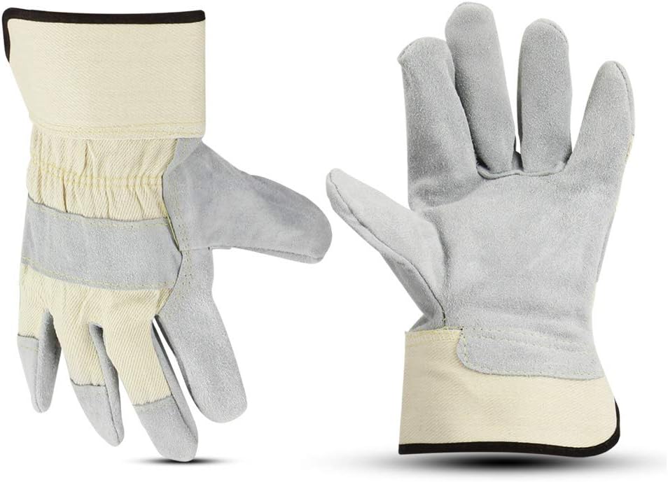 Glove Station Cowhide Leather Work Gloves, Heavy-Duty, Men & Women