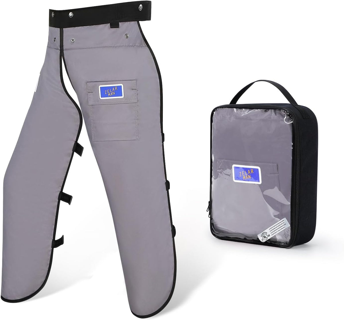 Chainsaw Chaps,Chainsaw Safety Apron,Chainsaw Protection Pants with Adjustable Belt&Pocket,Forestry Protective Gear