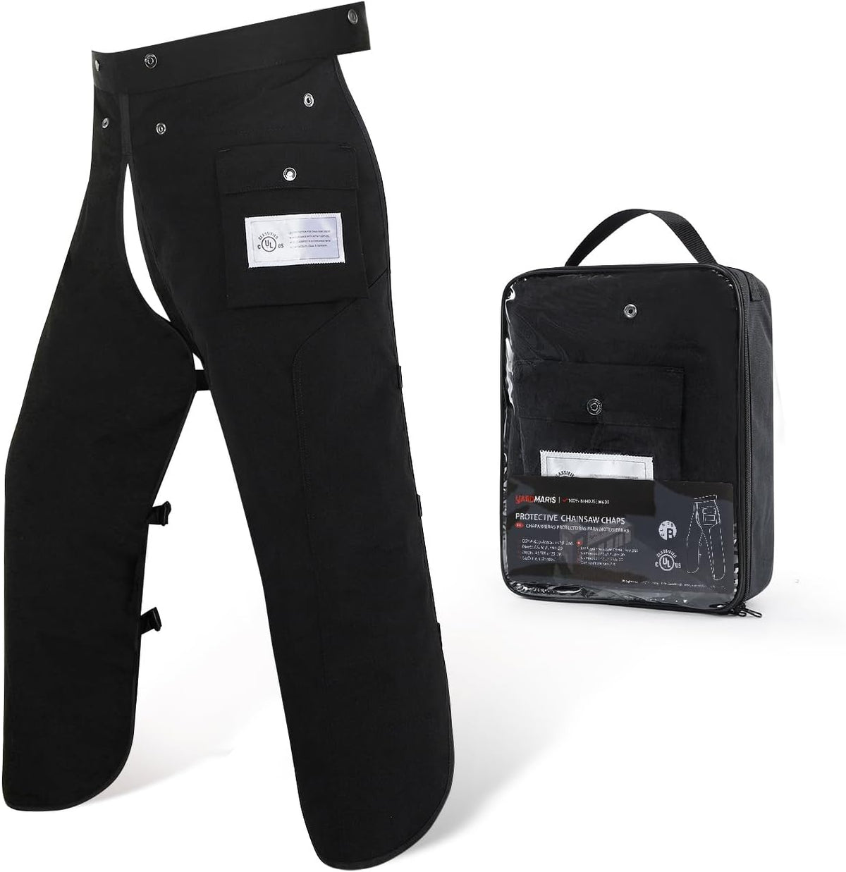 Chainsaw Chaps, 8-Layer Chainsaw Apron Chainsaw Safety Pants for Men & Women Chainsaw Accessories for Forest Worker