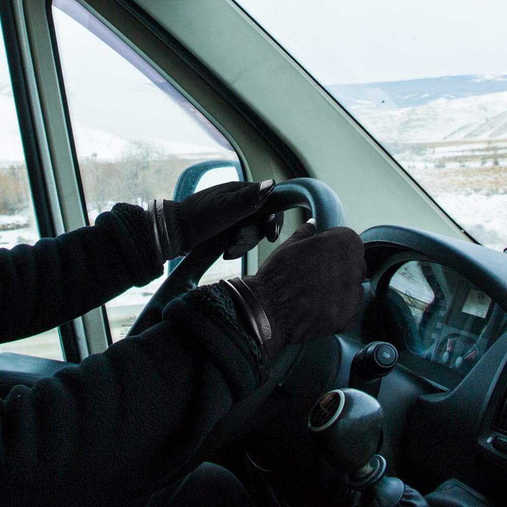 OZERO Mens Gloves for Cold Weather: Waterproof Touchscreen Winter Gloves