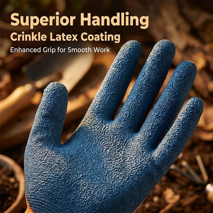 Rubber Coated Gardening Gloves for Women and Men