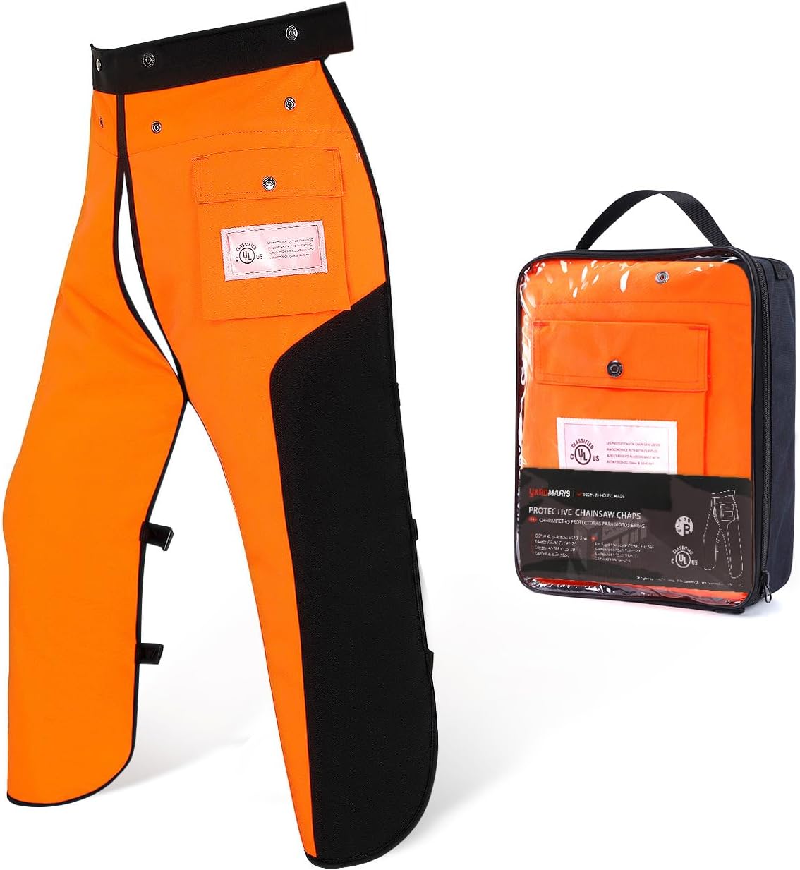 Chainsaw Chaps, 8-Layer Chainsaw Apron Chainsaw Safety Pants for Men & Women Chainsaw Accessories for Forest Worker