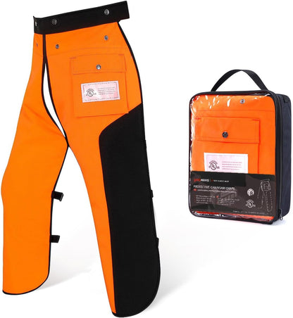 Chainsaw Chaps, 8-Layer Chainsaw Apron Chainsaw Safety Pants for Men & Women Chainsaw Accessories for Forest Worker