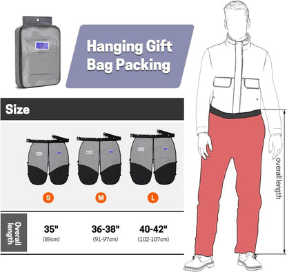 Chainsaw Chaps,Chainsaw Safety Apron,Chainsaw Protection Pants with Adjustable Belt&Pocket,Forestry Protective Gear
