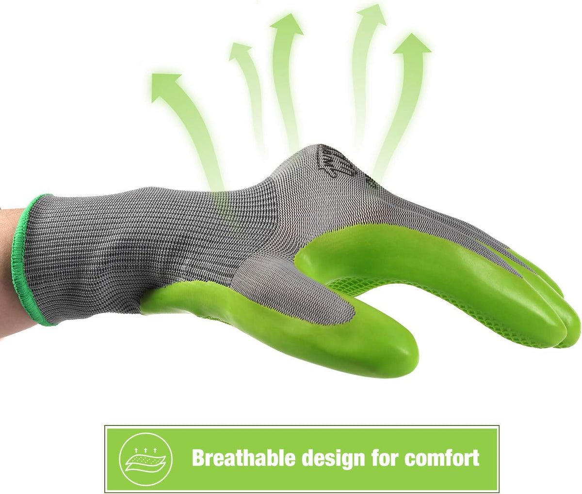 WORKPRO 6 Pairs Garden Gloves Men and Women with Eco Latex Palm Coated
