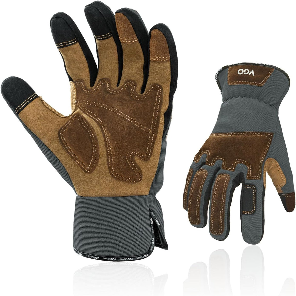Vgo... Gardening Work Gloves for Men,Thornproof,Touchscreen(SL7475,S)
