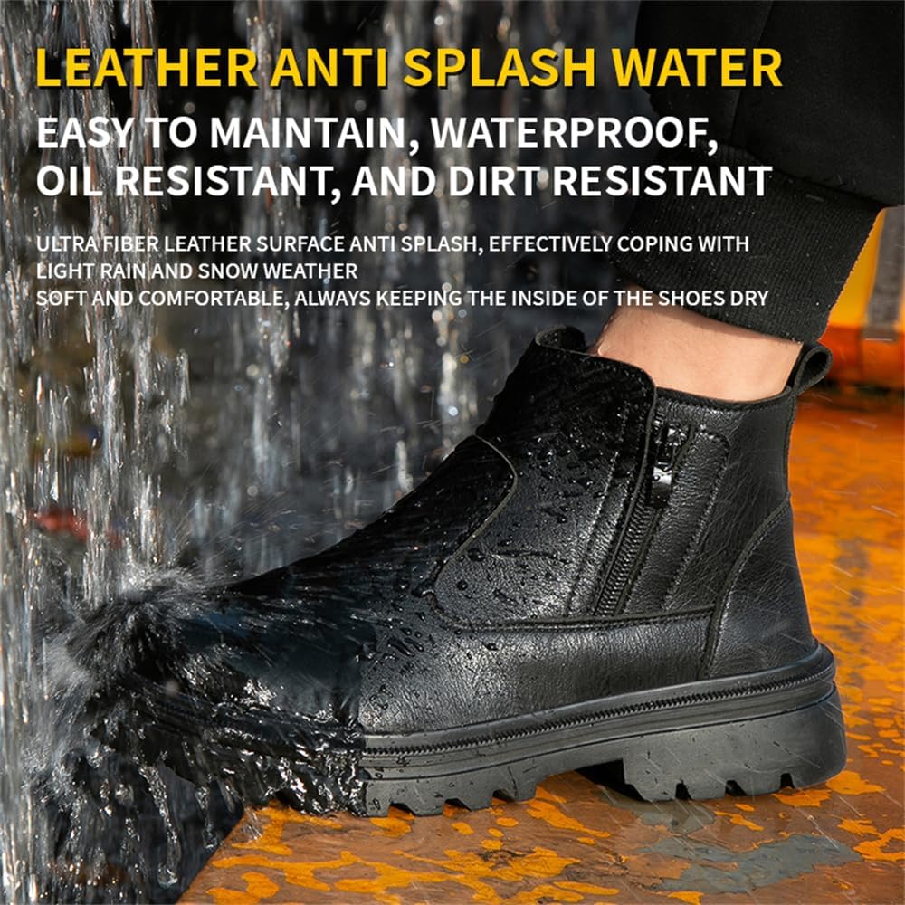 Women's Steel Toe Boots Waterproof Lightweight Construction Safety Shoes