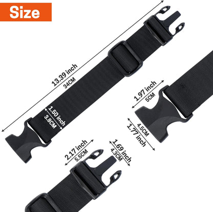 Chainsaw Chaps Class C & Waist Extender, 8 Layers Chainsaw Pants Safety Apron, Adjustable Webbing Belt Extender for Brand Chainsaw Chaps