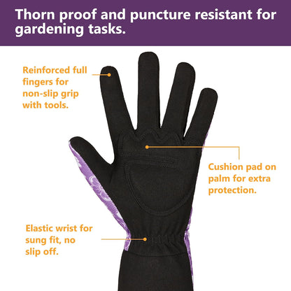 COOLJOB Thorn Proof Rose Pruning Garden Gloves for Men, Long Sleeve Large