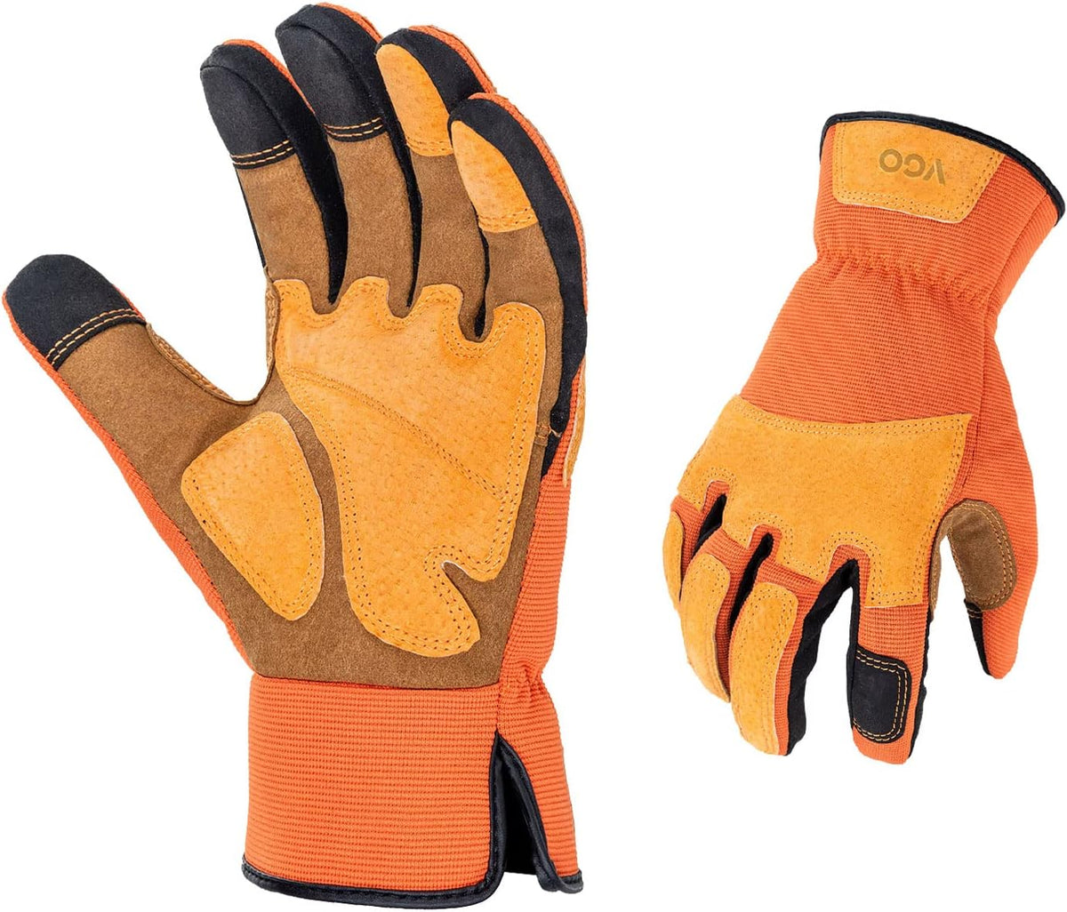 Vgo... Gardening Work Gloves for Men,Thornproof,Touchscreen(SL7475,S)
