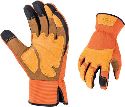 Vgo... Gardening Work Gloves for Men,Thornproof,Touchscreen(SL7475,S)
