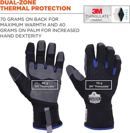 Ergodyne ProFlex Reinforced Thermal Waterproof Insulated Work Gloves
