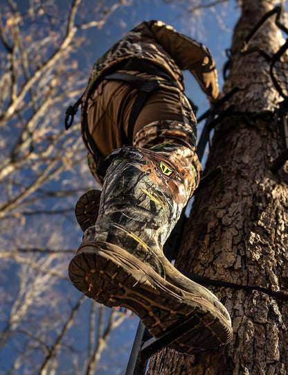 TIDEWE Rubber Hunting Boots, Waterproof Insulated Sturdy Outdoor