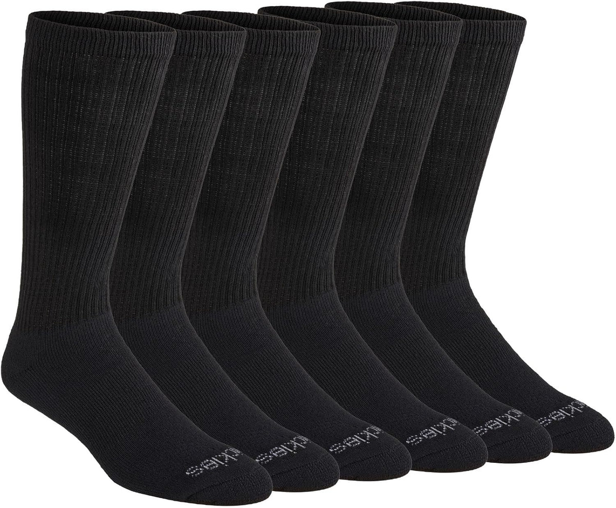 Dickies Men's Dri-Tech Moisture Control Boot-Length Socks, Available in L-XL (6, 12 Pairs)