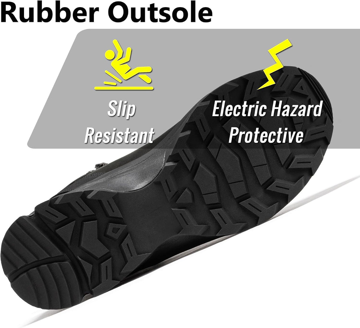 ROCKROOSTER Mens Waterproof Steel Toe Safety Work Boots AH001