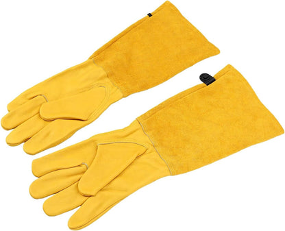 Ejoyous Thorn Proof Gardening Gloves, Leather Long Sleeve 16.54in