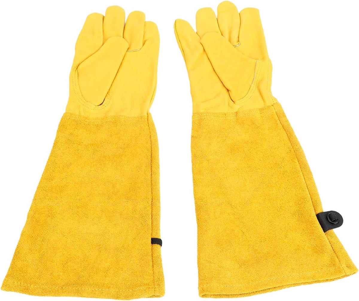 Ejoyous Thorn Proof Gardening Gloves, Leather Long Sleeve 16.54in