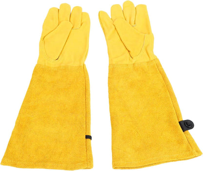 Ejoyous Thorn Proof Gardening Gloves, Leather Long Sleeve 16.54in