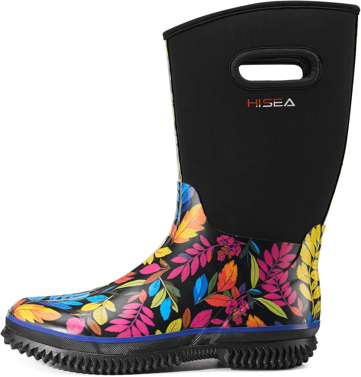 HISEA Women's Mud Rain Boots, Waterproof Insulated Rubber Garden Shoes
