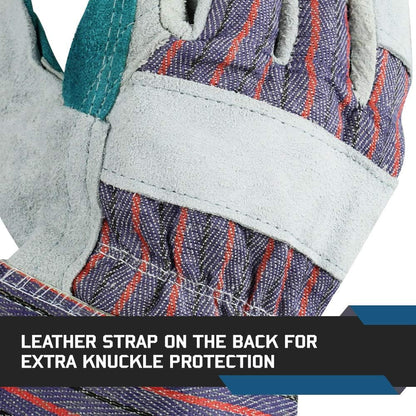 Glove Station Cowhide Leather Work Gloves, Heavy-Duty, Men & Women