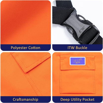 Chainsaw Chaps,Chainsaw Safety Apron,Chainsaw Protection Pants with Adjustable Belt&Pocket,Forestry Protective Gear